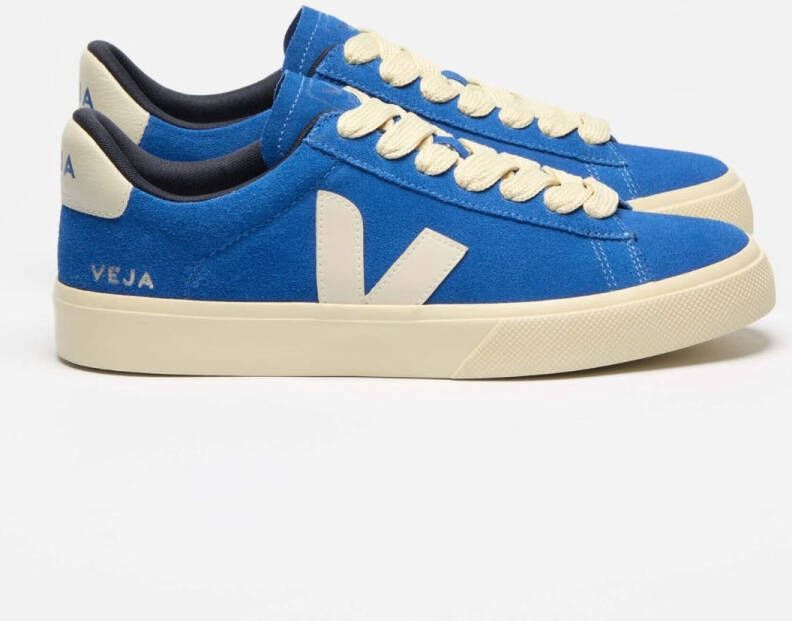 Veja Sportschoenen Campo Bold Suede Blue Heren