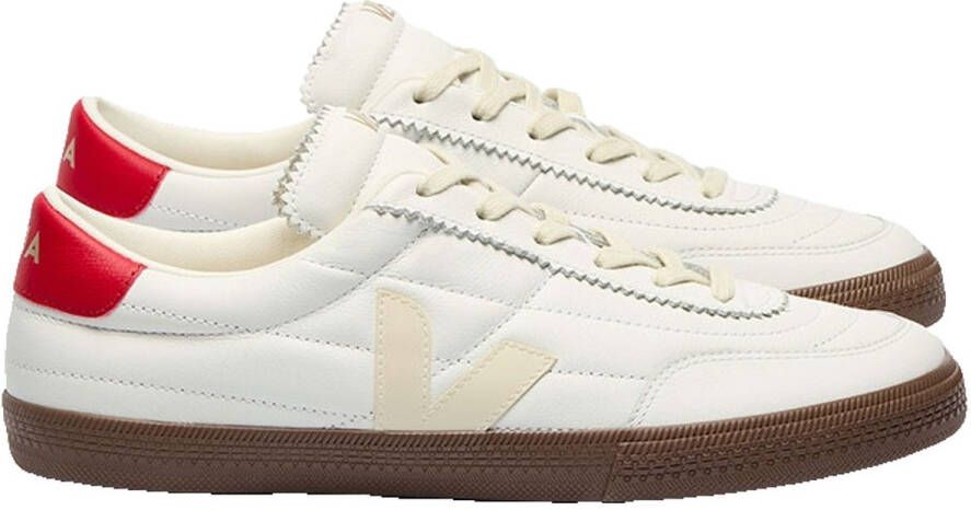 Veja Gewatteerde leren sneakers met logo-print