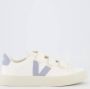 Veja Recife Sneakers Wit Staalblauw Kalfsleer VLogo Handtekening Detail White Dames - Thumbnail 1