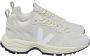 Veja Grijze Leren Sneakers Ronde Neus Vetersluiting Gray Dames - Thumbnail 1