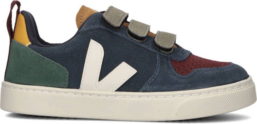 Veja SMALL V-10 leren sneakers donkerblauw multi Jongens Leer Meerkleurig 35 - Foto 2