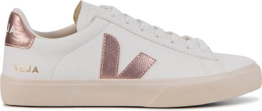 Veja Sneakers Dames Lage sneakers Damesschoenen Leer Campo led Rose goud