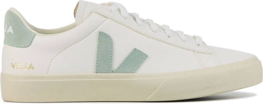 Veja Sneakers Dames Lage sneakers Damesschoenen Leer Campo led Wit groen