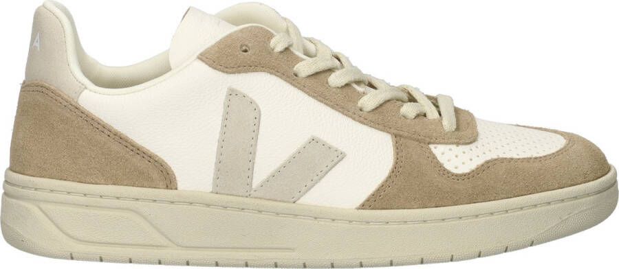 Veja V-10 Chromefree Leather Sneakers Wit Platine Vx0502935 White - Foto 6