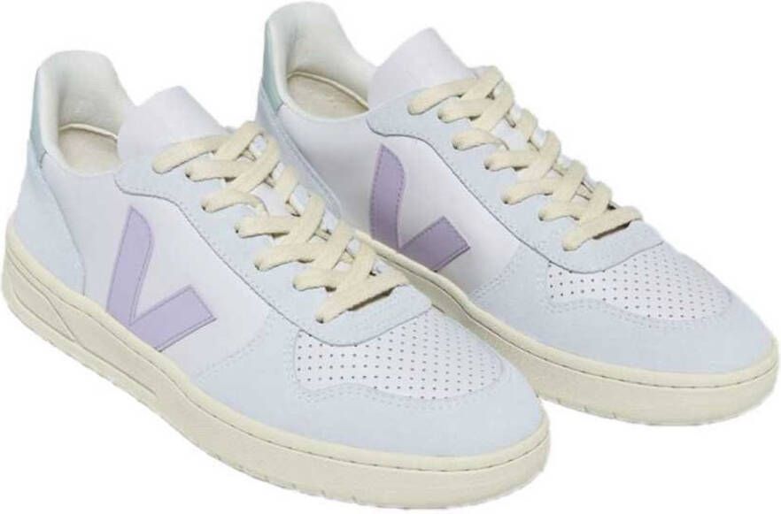 Veja Witte Leren Sneakers met ChromeFree Panelen White Dames