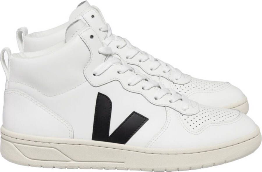 Veja Schoenen Wit Leer V-15 sneakers wit