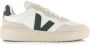 Veja Minimalistische Leren Sneakers in Wit Groen White - Thumbnail 1