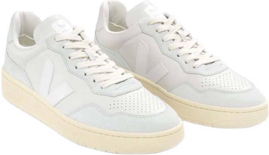 Veja V-90 O.tleather Schoenen Wit 1 2 Man