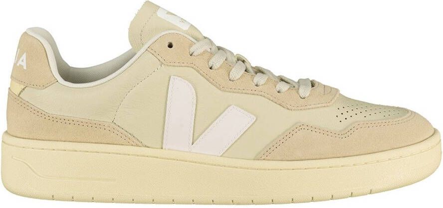 Veja V-90 sneaker van leer met suède details