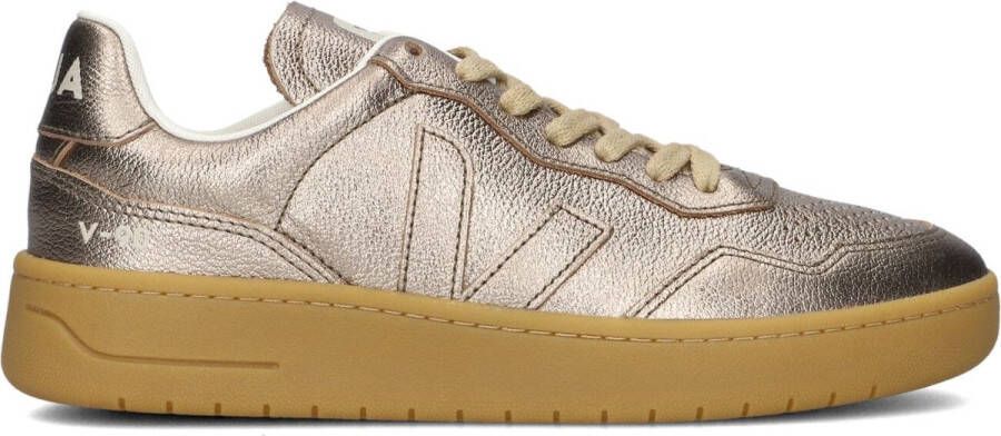 Veja V-90 Sneakers Leer Dames Bronskleurig