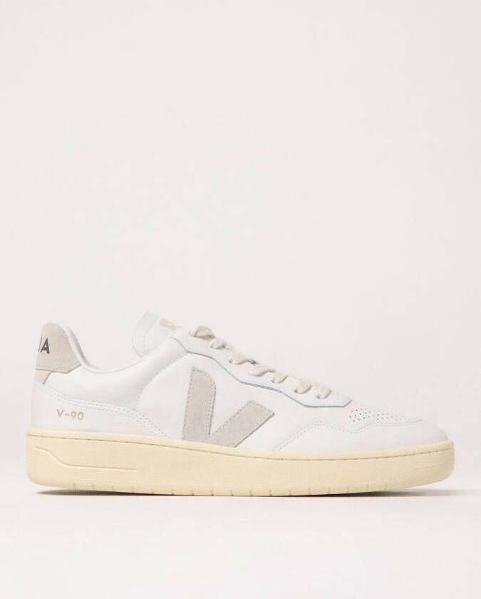 Veja Minimalistische leren sneakers met contrasterende hiel Multicolor