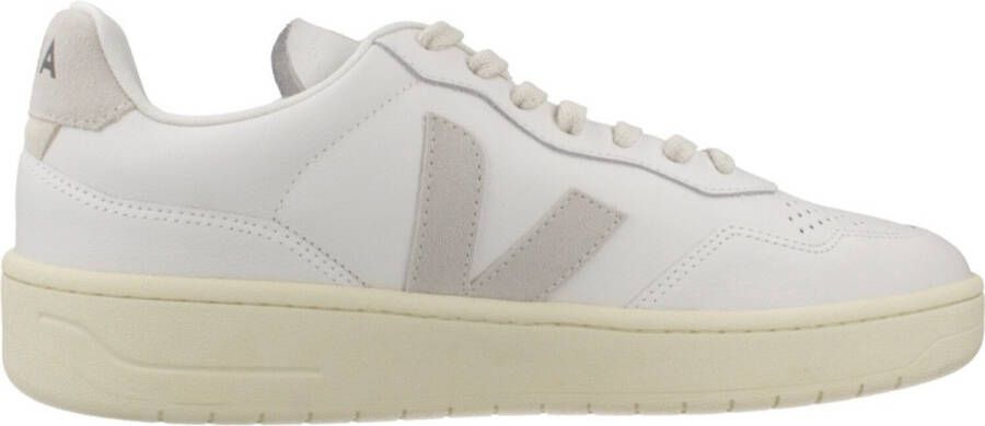 Veja Minimalistische leren sneakers met contrasterende hiel Multicolor