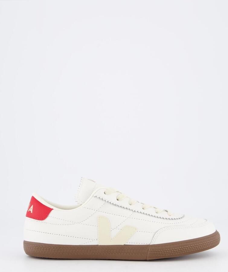 Veja Witte leren sneakers Panenka stijl
