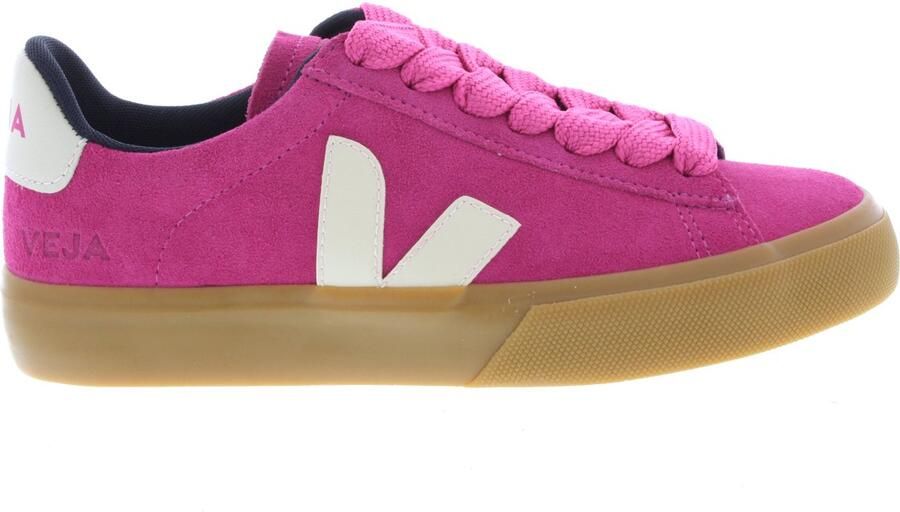 Veja Campo Bold suède sneakers roze