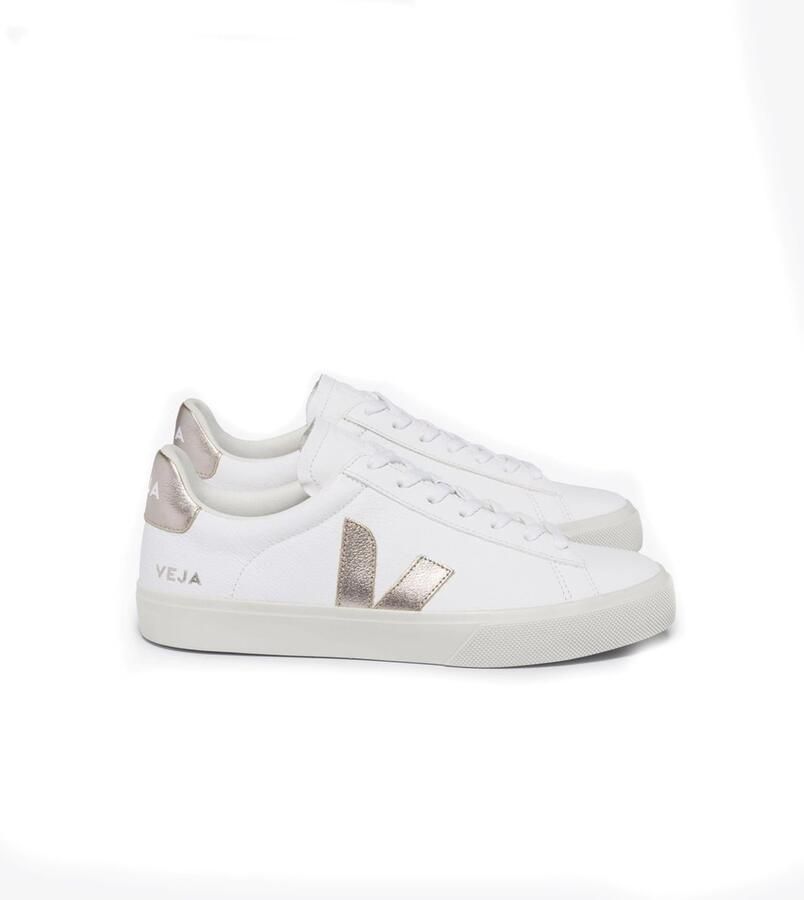 Veja Multicolore Leren Sneakers Wit Platine White Dames - Foto 2