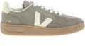 VEJA V-82 II taupe calcaire naturel Suede Unisex - Beige