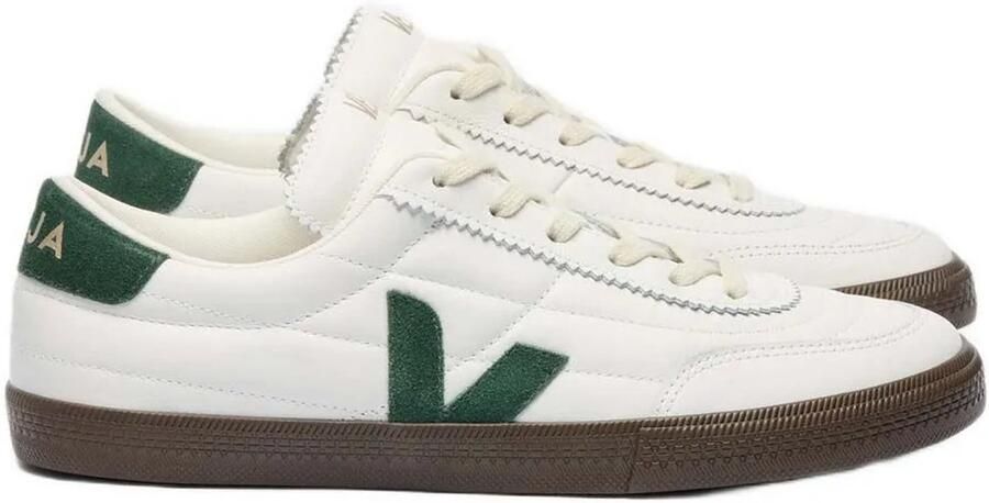 Veja Witte Leren Sneakers met Cyprus Eagle