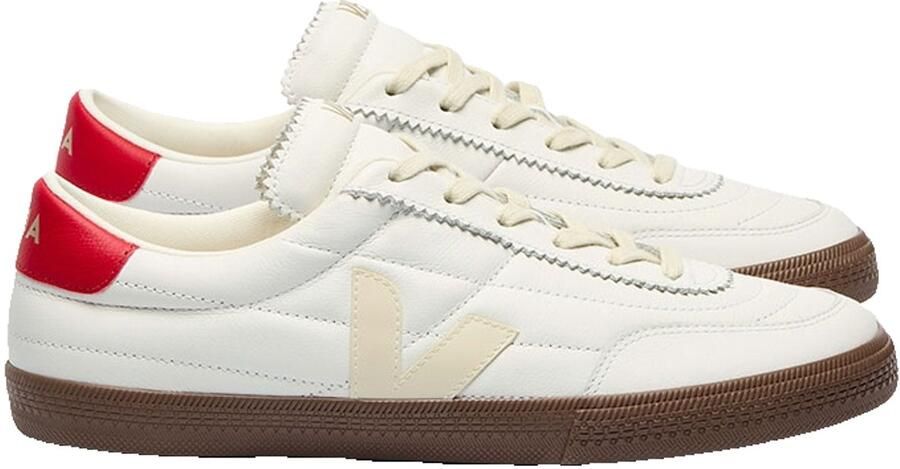 Veja Gewatteerde leren sneakers met logo-print