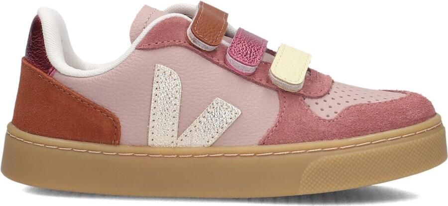 Veja Small V-10 leren sneakers lichtroze ecru - Foto 4