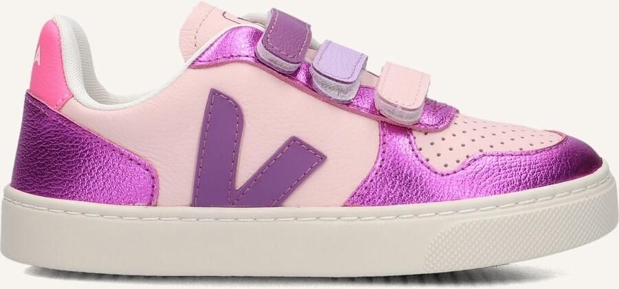 Veja Small V10 Sneakers Meisjes Leren Sneaker Roze - Foto 1