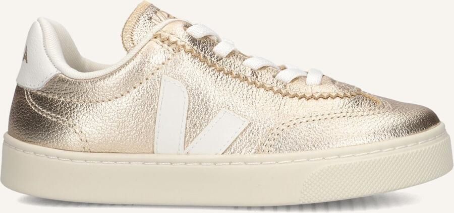 Veja Small Volley Sneakers Meisjes Leren Sneaker Goudkleurig
