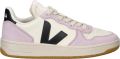 Veja Sneakers laag 'V-10 Prime' sering zwart wit - Paars