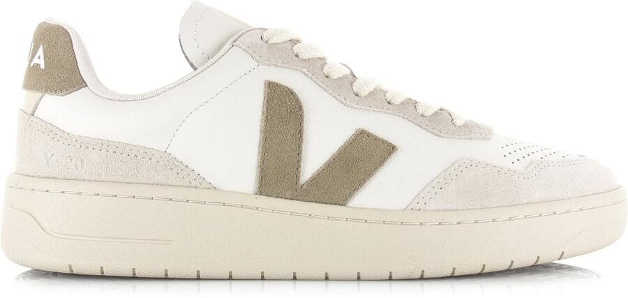 Veja Sneakers laag 'V-90' lichtbeige donkerbeige wit