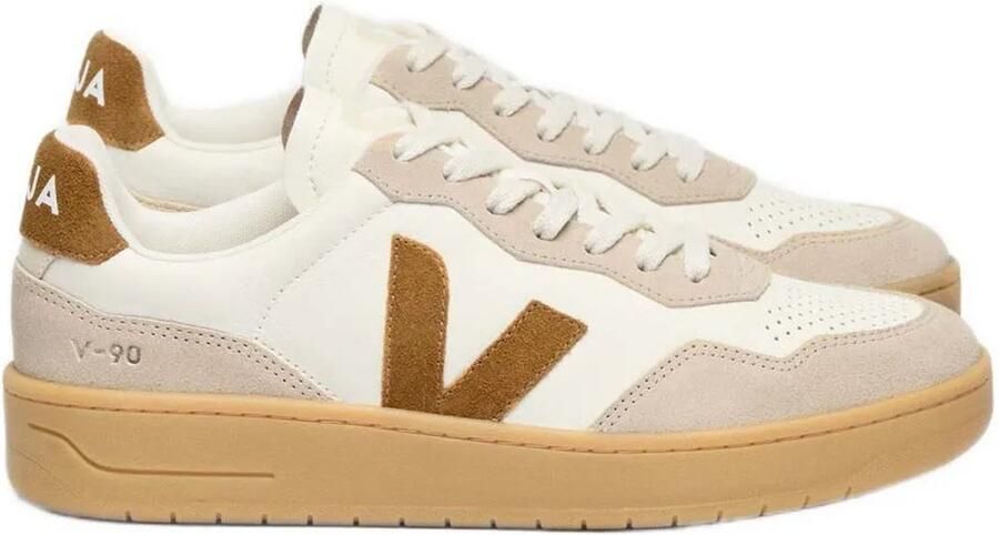 Veja Beige Leren Sneakers voor Mannen