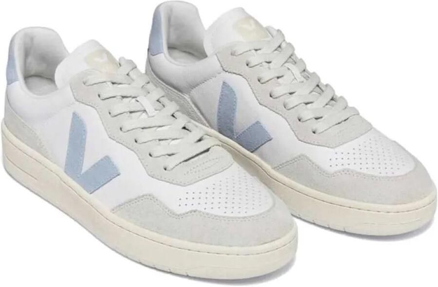 Veja Witte Leren Sneakers met Contrasterend V Logo White Dames - Foto 2