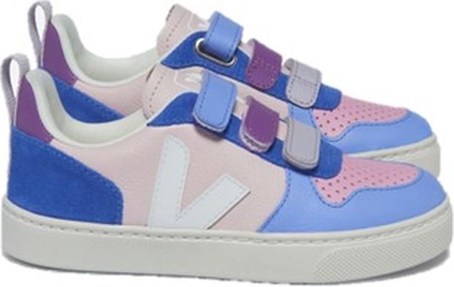 Veja V-10 sneaker van leer met suède details