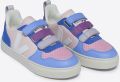 Veja V10 CF Multico Petale Sneakers Klittenband Metallic Blauw Paars - Roze