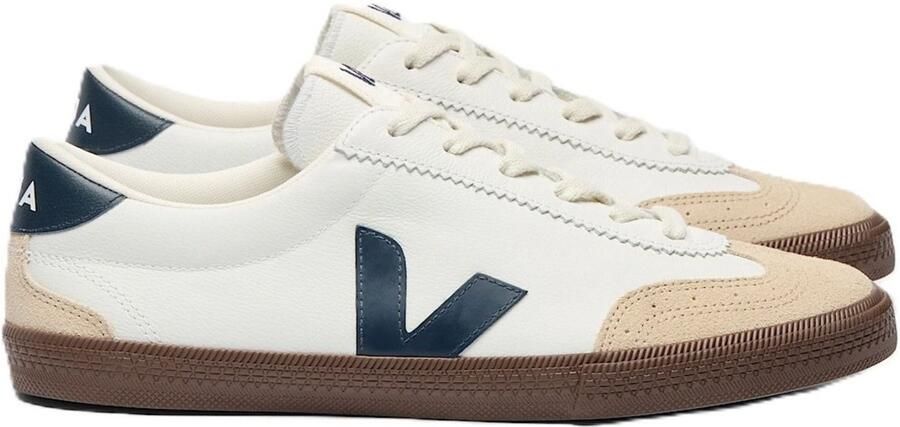 Veja Witte Leren Volley Sneakers Multicolor Dames - Foto 2