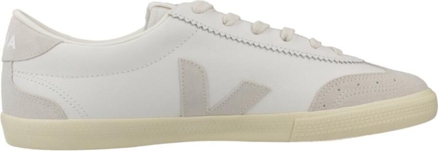 Veja Witte Leren Sneakers Stijlvol Comfort White Heren