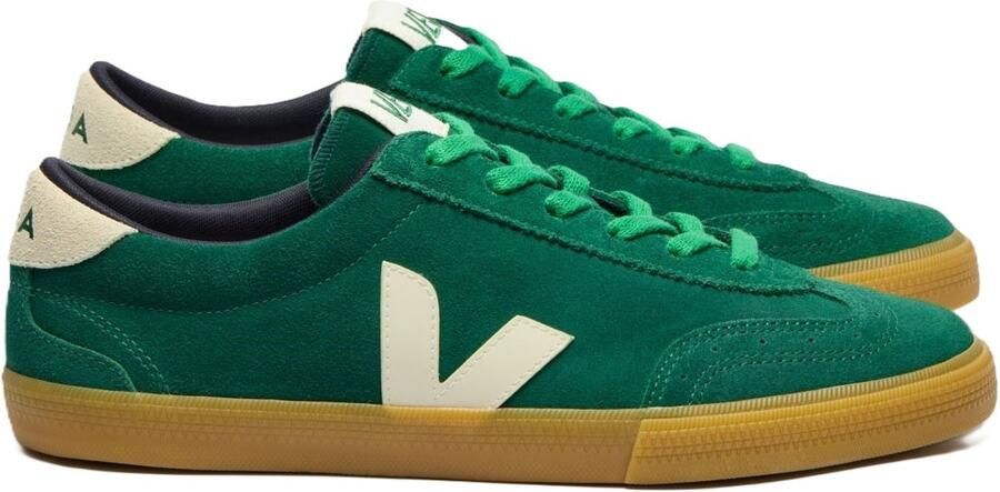 Veja Groene Suède Volley Sneakers Green - Foto 2