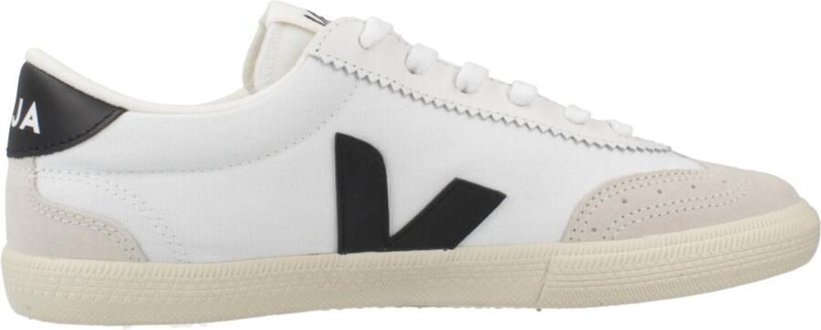 VEJA Volley | white black Wit Katoen Lage sneakers Unisex