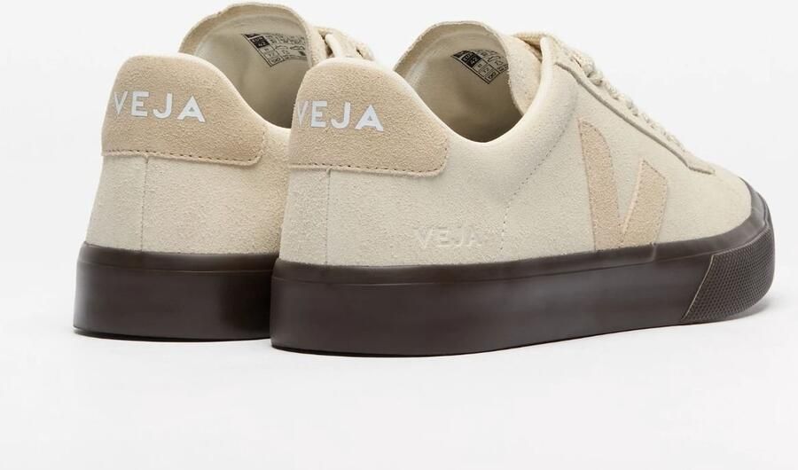 Veja Gedurfde Leren Sneakers Neutrale Kleuren