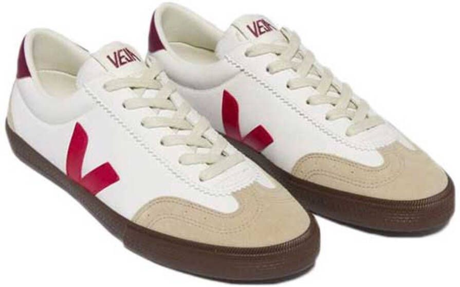 Veja Volley sneaker van leer met suède details