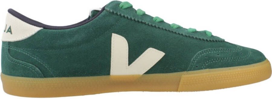Veja Groene Suède Volley Sneakers Green
