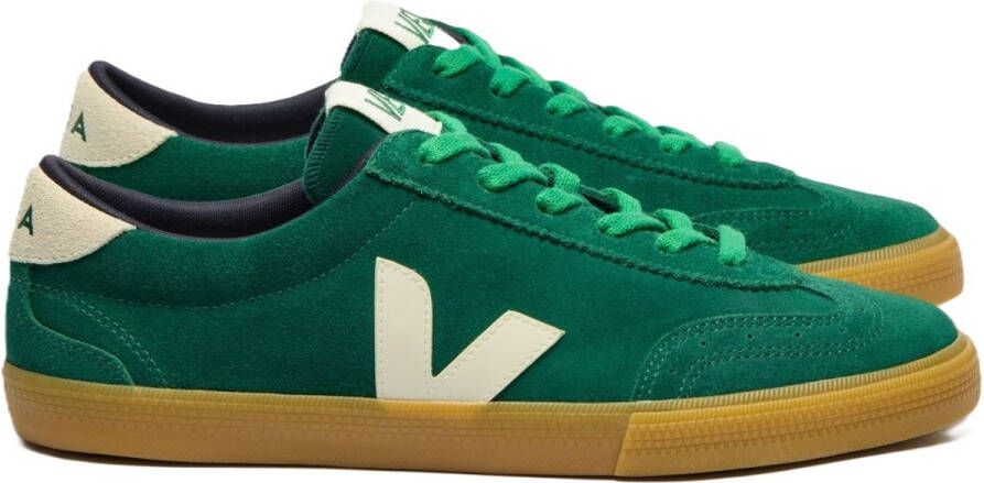 Veja Groene Suède Volley Sneakers Green