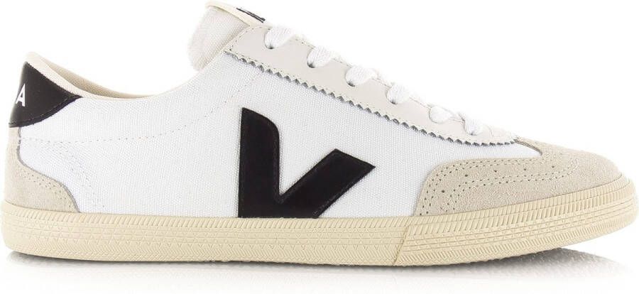VEJA Volley | white black Wit Katoen Lage sneakers Unisex