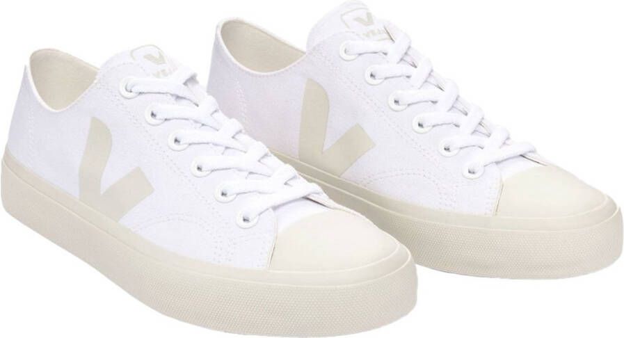 Veja Wata Ii Low Canvas Wit Pierr Blanco Y Piedra White
