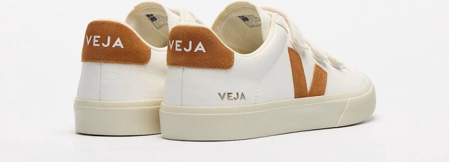Veja Witte Leren Logo Sneakers White Dames