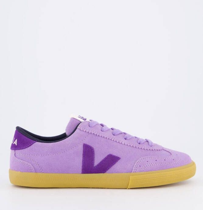 Veja Lavendel Suède Sneakers met Amazone Rubber Purple Dames