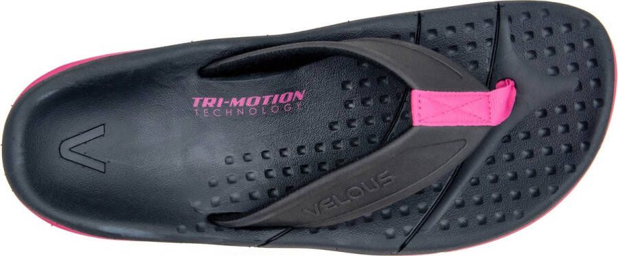 VELOUS Footwear VELOUS Active Flip Herstel Slipper Unisex Zwart Roze