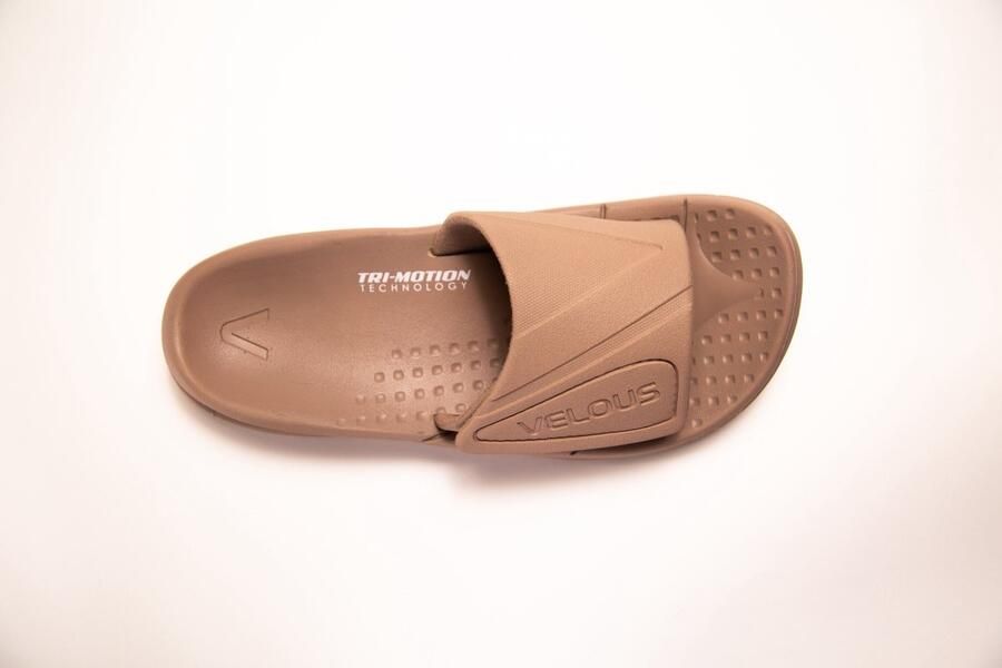VELOUS Footwear VELOUS Active Verstelbare Slide Herstel Slipper Unisex Taupe