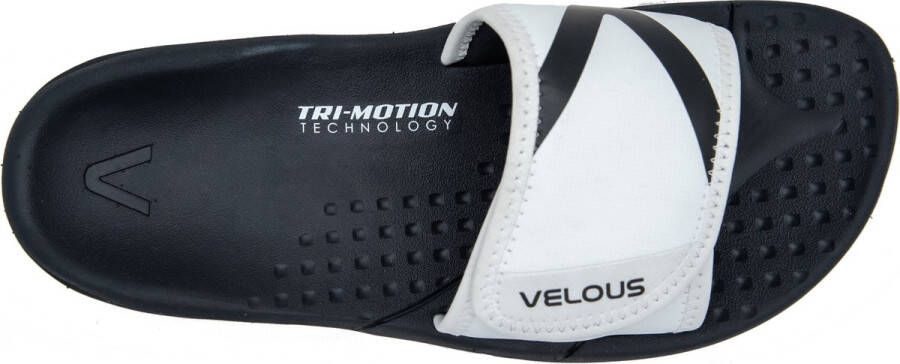 VELOUS Footwear VELOUS Hoya Verstelbare Slide Unisex Wit Zwart