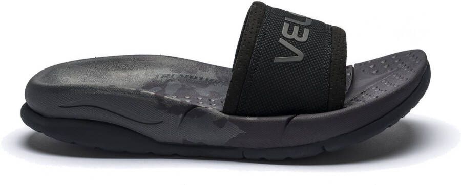 VELOUS Footwear VELOUS Laguna Slide Herstel Slipper Unisex Donker Grijs Zwart