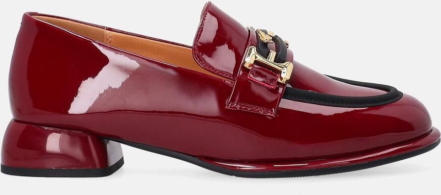 Venezia Bordeauxrode Lakleren Mocassins