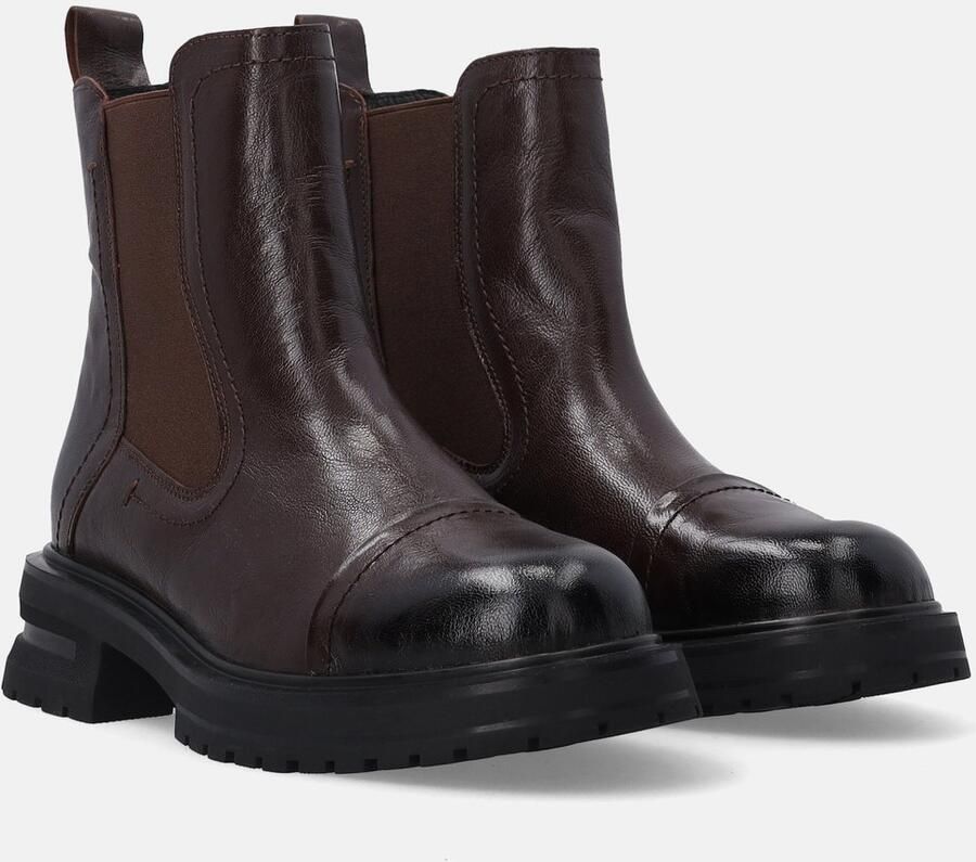Venezia Dames Chelsea boots Gevoerd Bruin