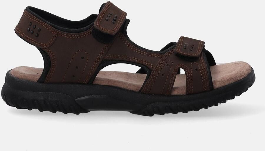 Venezia Heren Nubuck Sandalen Bruin